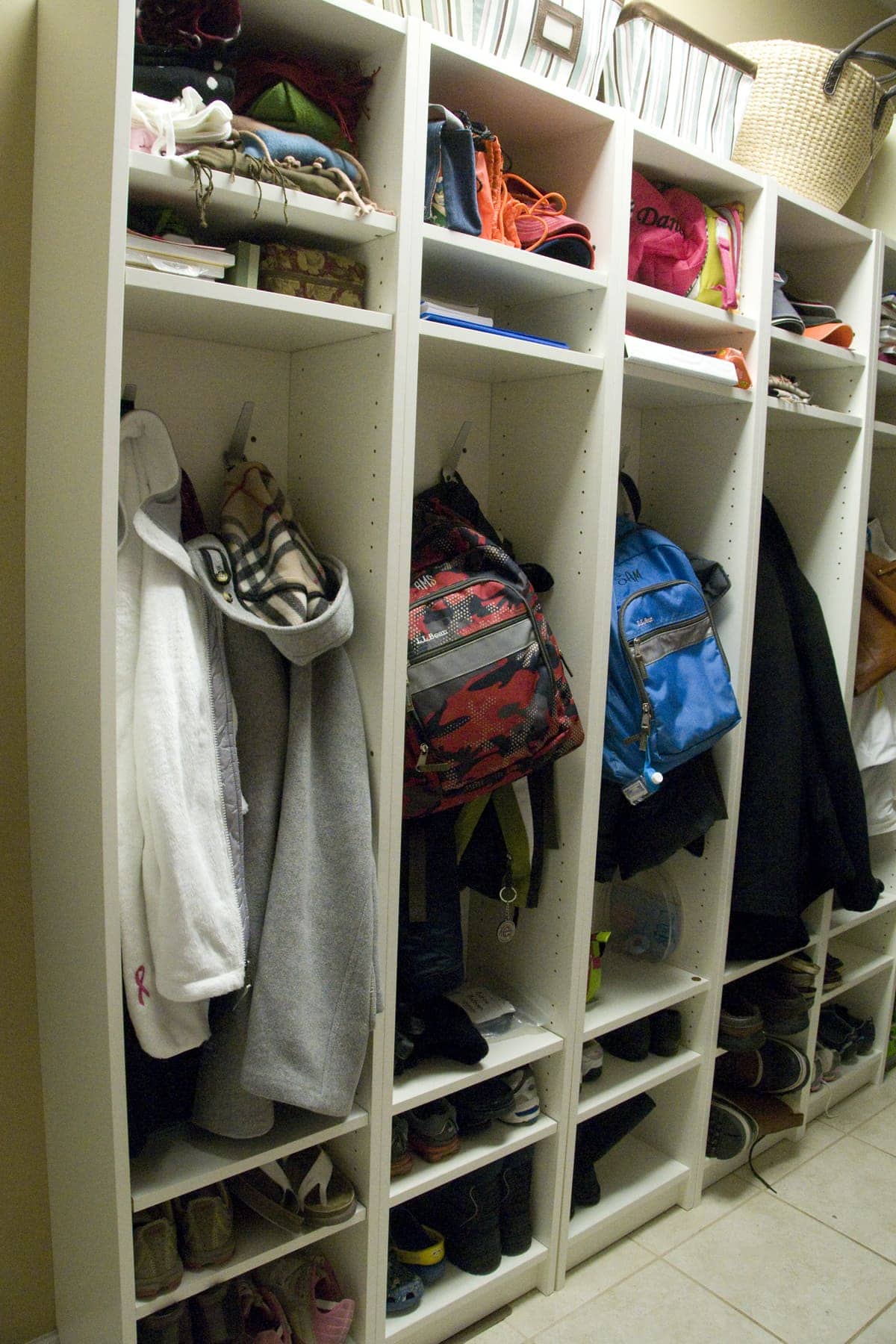 Make your own mud room lockers... - The Polkadot Chair