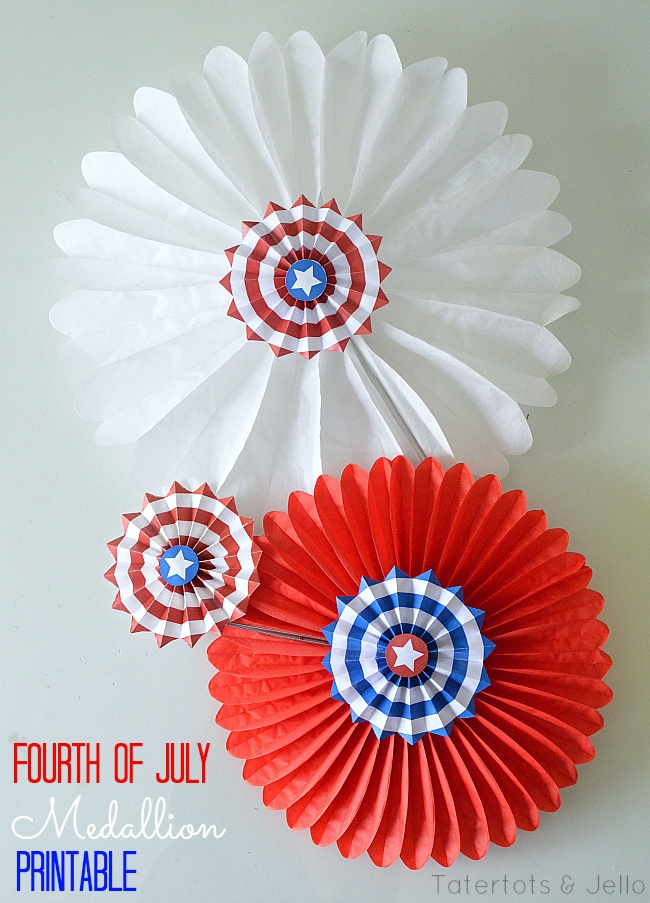 DIY 4th of July Paper Crafts - The Polka Dot Chair
