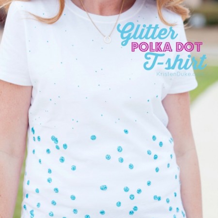 Glitter Polka Dot T-Shirt by KristenDuke.com