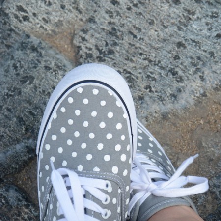 DIY Polka Dot Shoes by the Idea Room