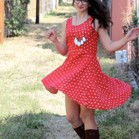 Polka Dot Dress by Sew Caroline