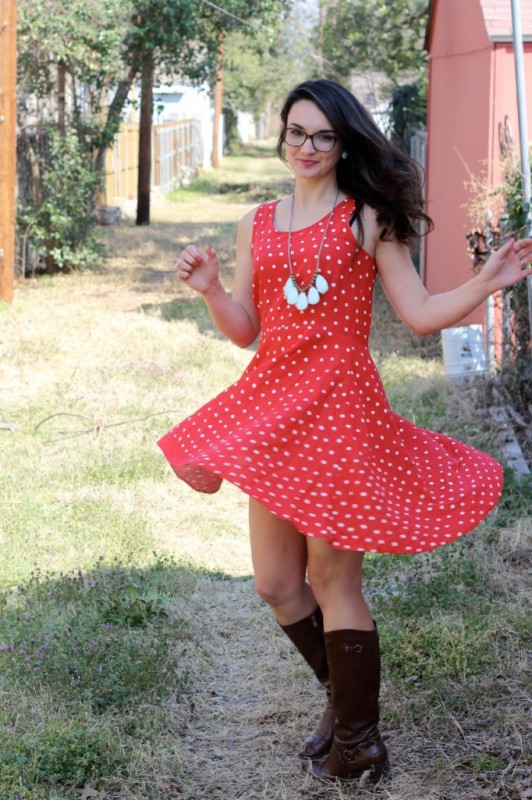 Polka Dot Dress by Sew Caroline