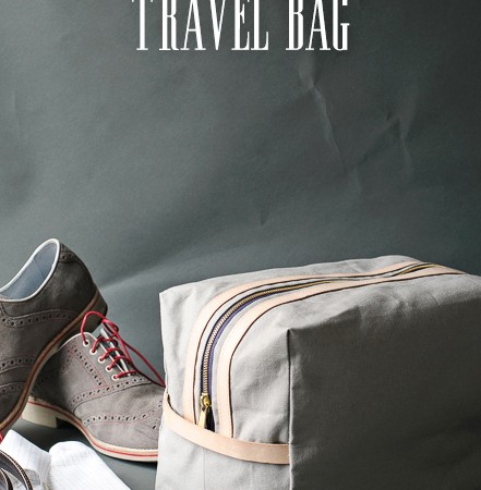 Dad's Travel Bag, a free tutorial on polkadotchair.com