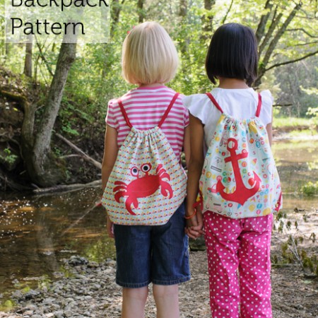 Simple Summer Backpack Sewing Pattern by Melissa Mortenson of polkadotchair.com