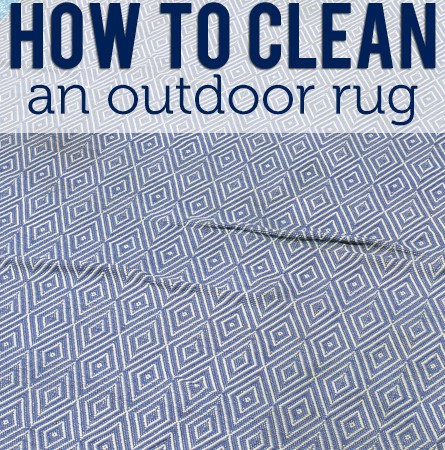 How to Clean an Outdoor Rug on polkadotchair.com