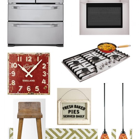 Modern Country Kitchen Inspiration Board