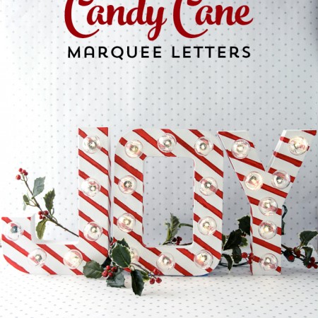 Candy Cane Stripe Christmas Marquee Letters by polkadotchair.com
