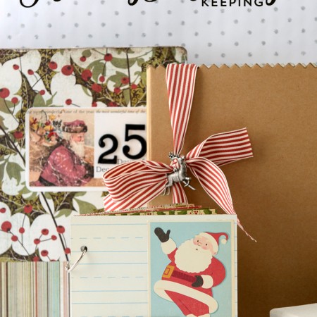 Simple Christmas Photo Album Tutorial on polkadotchair.com