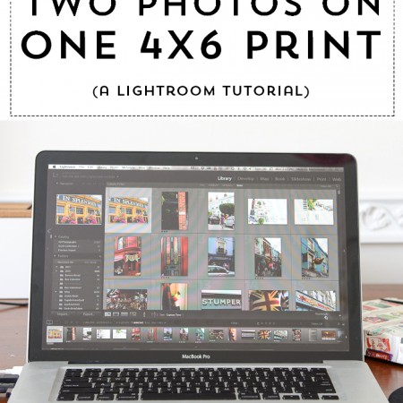 How to print two photos on one 4x6 print using Lightroom