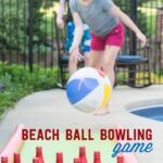 DIY Outdoor Bowling Game, made using Coke mini cans, a yoga mat and pool noodles!!