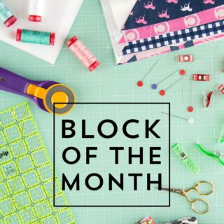 Quilt Block of the Month Series on polkadotchair.com - learn to quilt one month at a time!