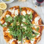 Recipe for home made Margherita Pizza with Arugula and Lemon