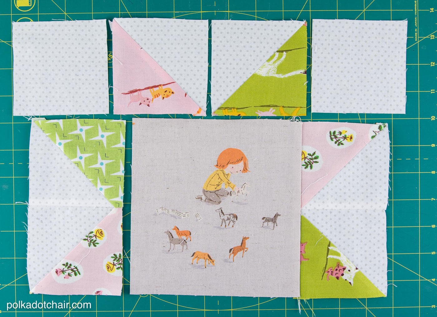 November Block of the Month Sawtooth Star Quilt Block