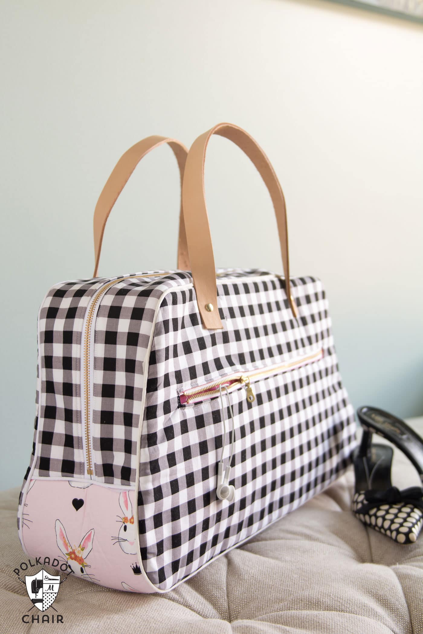 Refreshed Retro Travel Bag Sewing Pattern The Polka Dot Chair