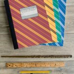 DIY Harry Potter Hogwarts Notebooks; with free printable covers for each house on polkadotchair.com