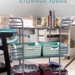 Cute and Clever Sewing Room Organization Ideas; fun ideas for storage and ways to make your sewing space more functional