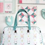 Learn how to make this cute weekend travel bag in an online video class! Features Retro Travel Bag sewing pattern by Melissa Mortenson
