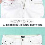 How to fix a broken jeans button - such a simple and easy fix!!