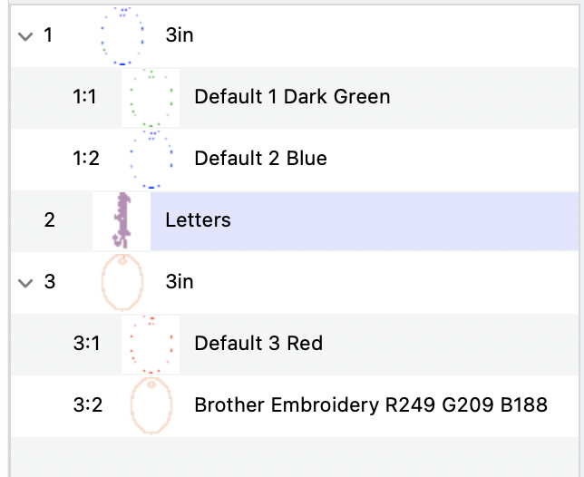 screenshot of embrillance software thread order