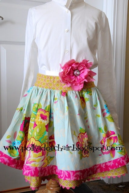 How to Make a Girls Twirly Skirt; a Free Tutorial