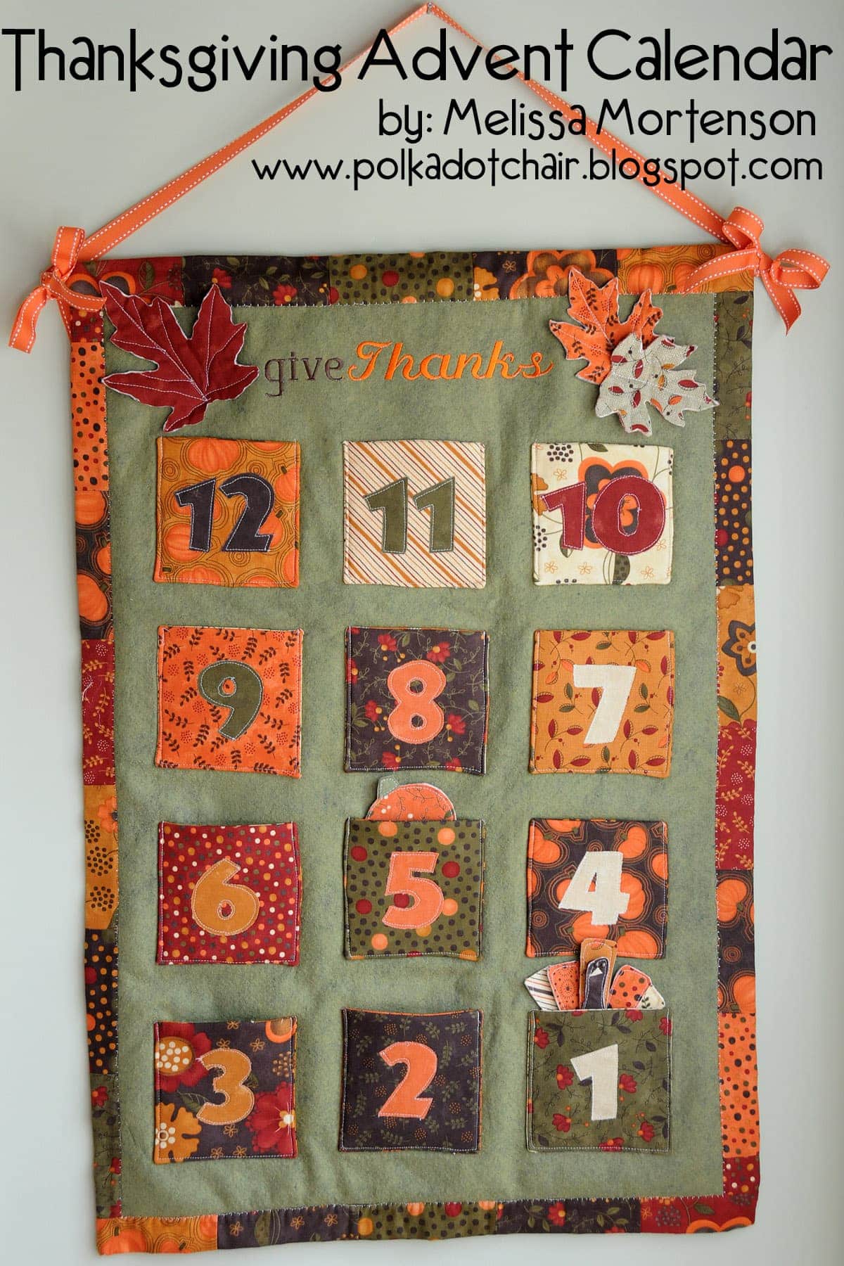 Thanksgiving Countdown Calendar Activity Ideas | Polka Dot Chair