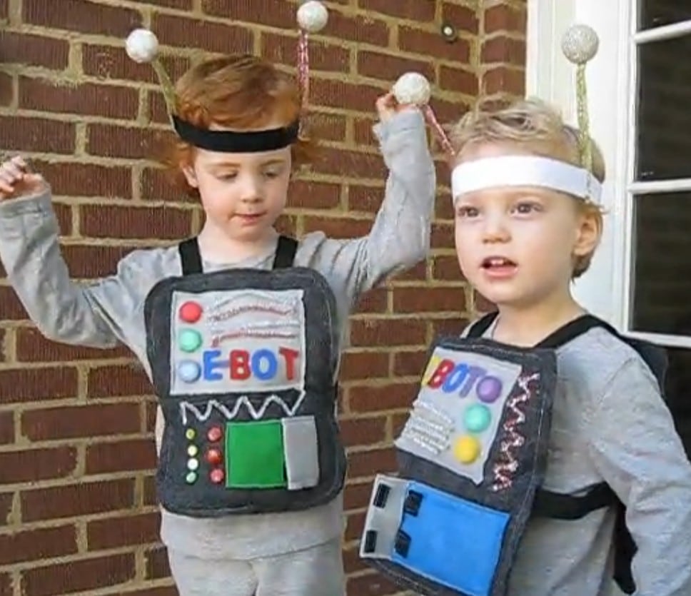 DIY Kids Robot Halloween Costumes
