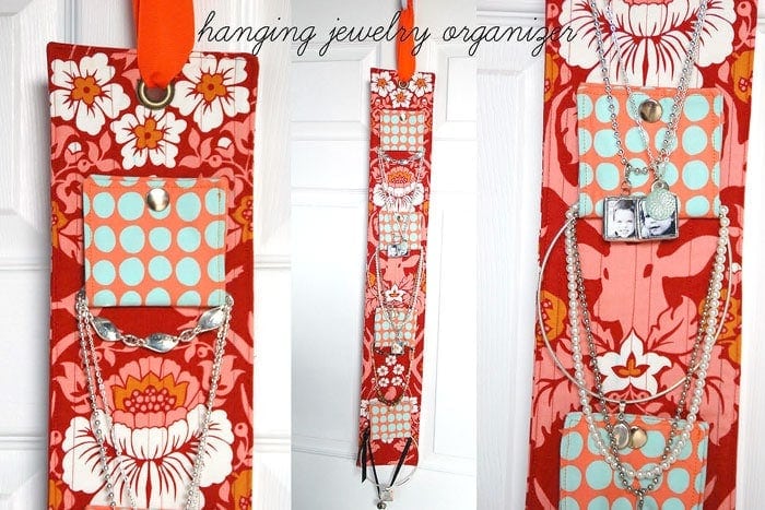 hanging jewelry organizer on door
