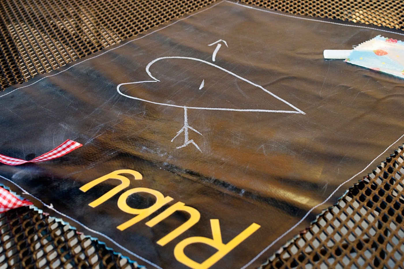 Chalkboard Placemat DIY Tutorial The Polkadot Chair