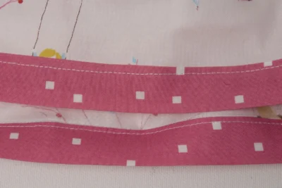Sewn pink fabric