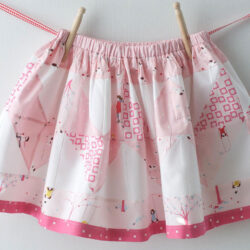 Free Sewing Tutorial to make a little girls patchwork zig zag skirt- uses charm packs- super quick and cute!