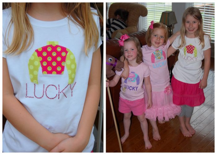 DIY Girls Kentucky Derby T-Shirts