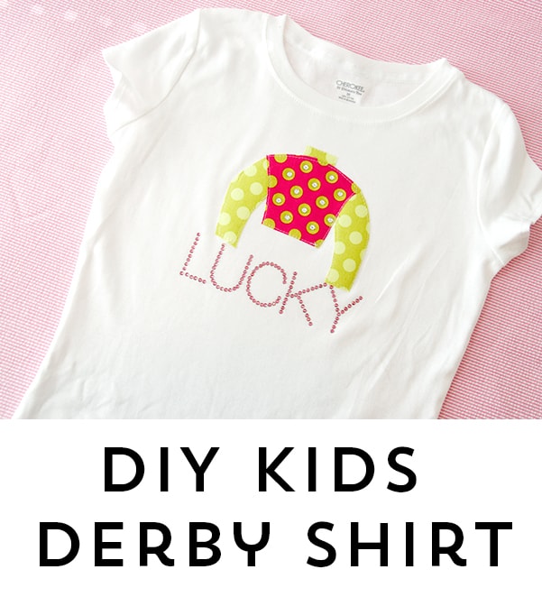 DIY Kids Kentucky Derby Applique Shirt