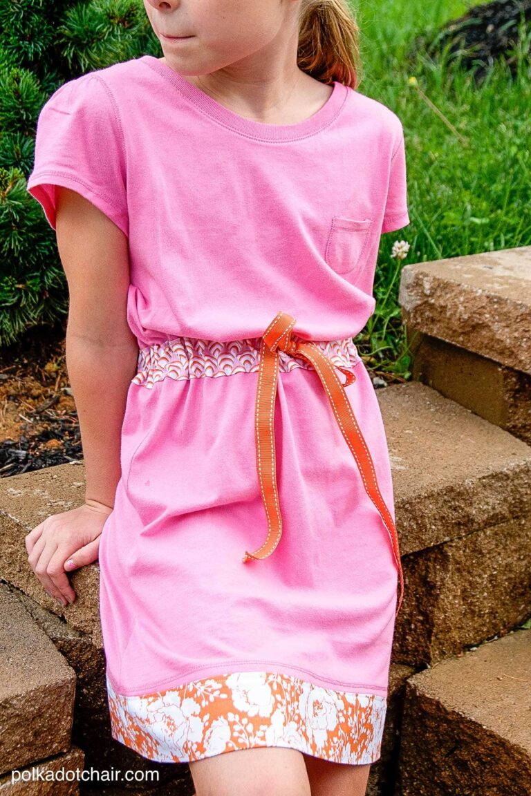 How to Sew a Summer Dress from 2 T-Shirts