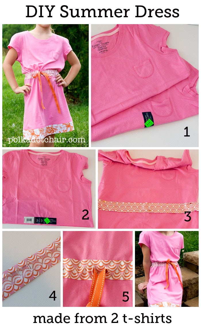 How To Sew A Summer Sundress From Two T Shirts