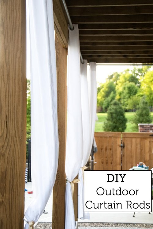 outdoor curtain rods diy