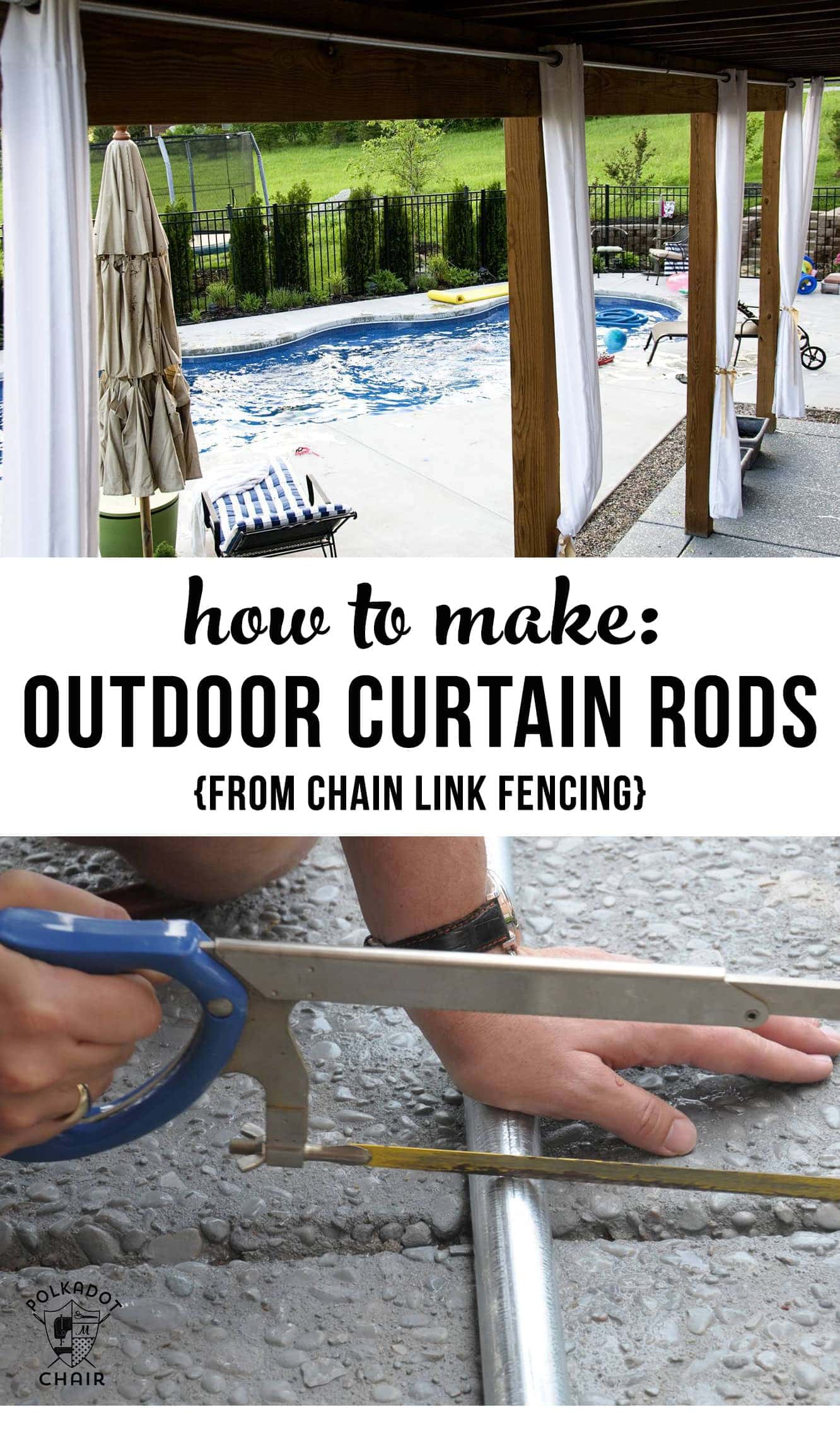 How to Hang Outdoor Drapes & DIY Outdoor Curtain Rods