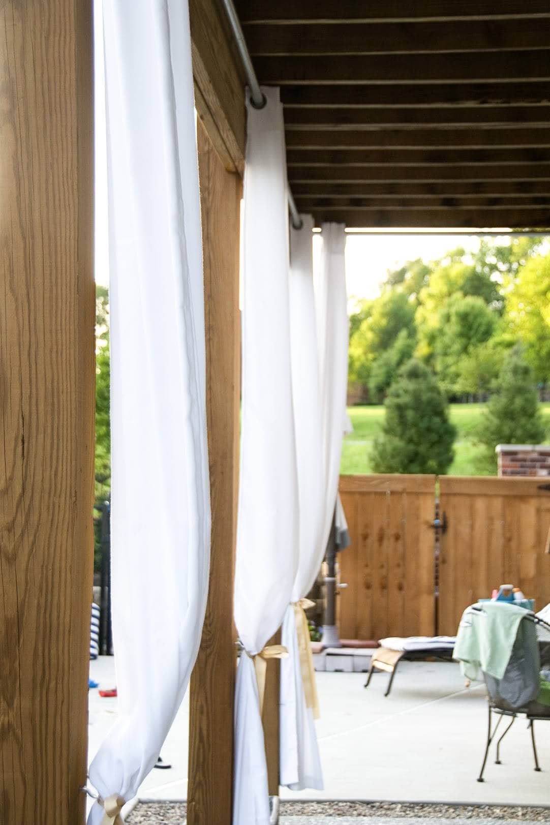 Diy Outdoor Curtain Rods, Ikea Outdoor Curtains