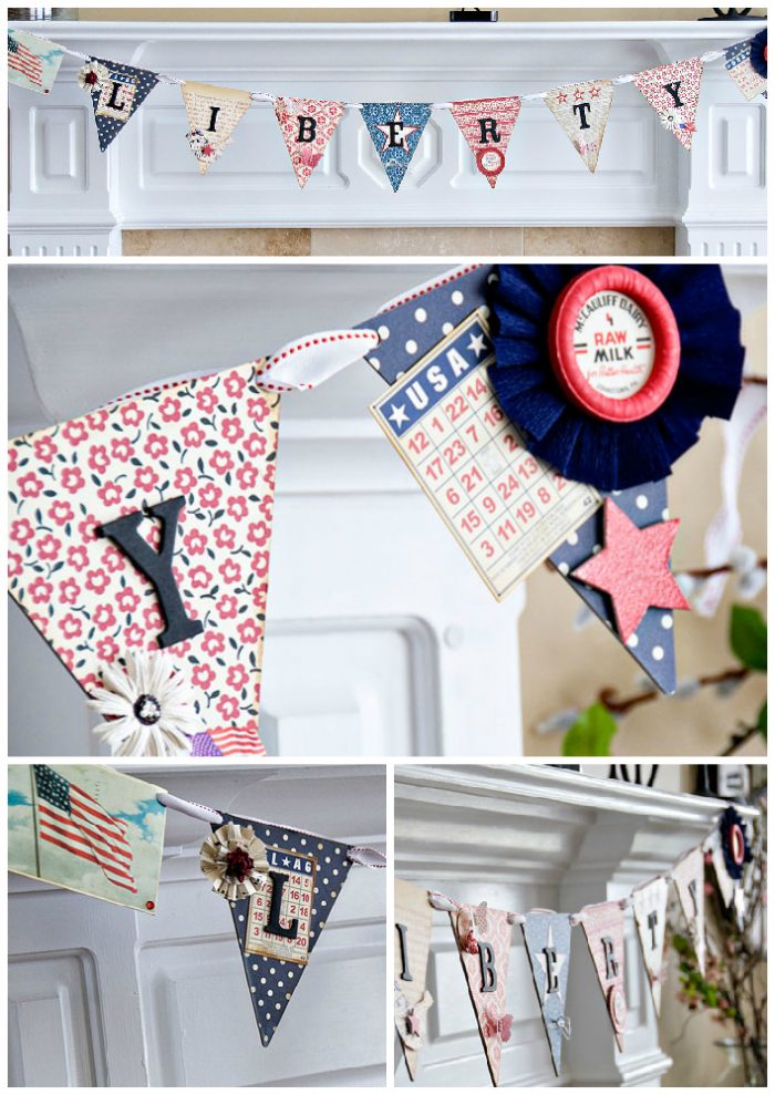 Liberty Banner, 4th of July Decoration