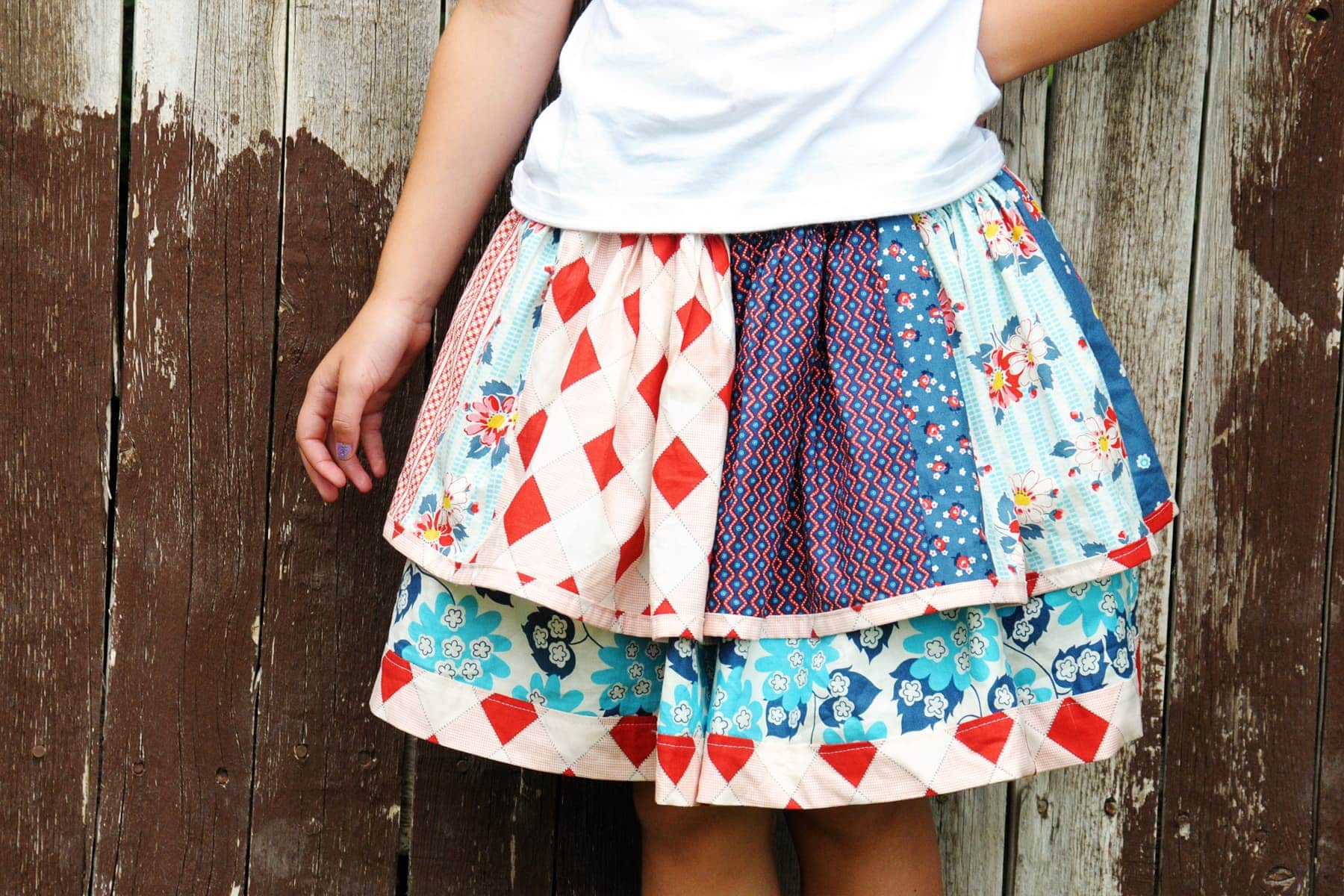 Scrappy Skirt how-to tutorial - The Polkadot Chair