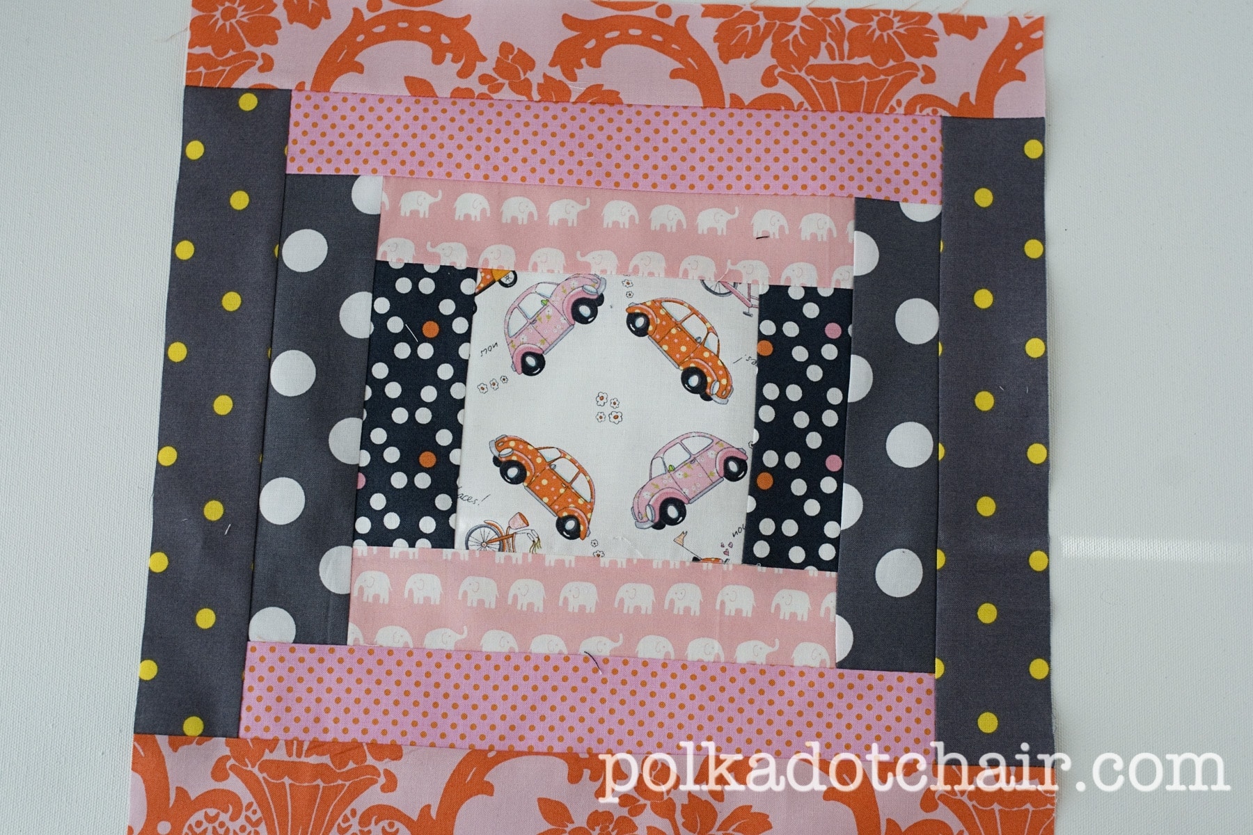 Handmade Christmas Quilt Along Start Sewing! The Polkadot Chair