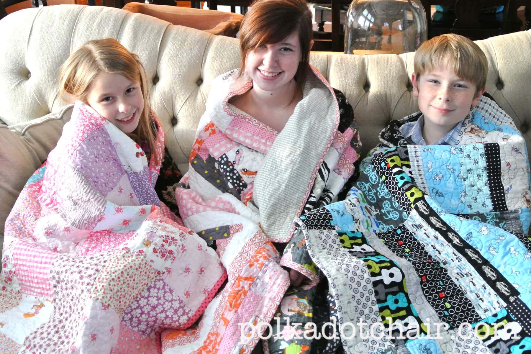 3 Kids 3 Quilts for Christmas