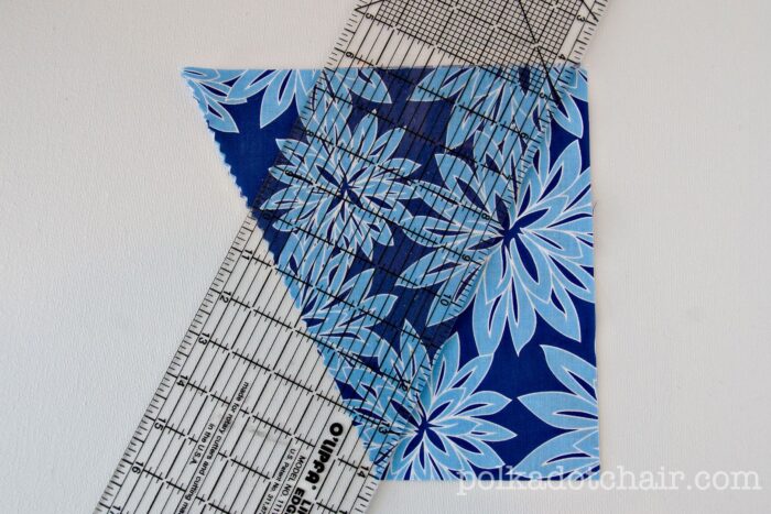 quilt ruler and fabric