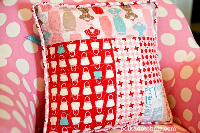 patchwork quitled pillow