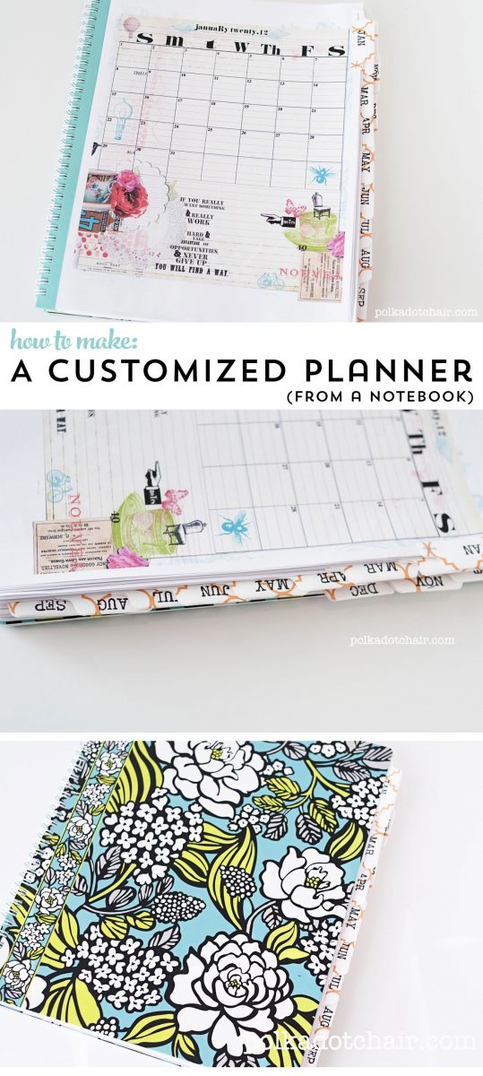 How to hack a notebook into a fully customized planner (and idea sketch book)! 