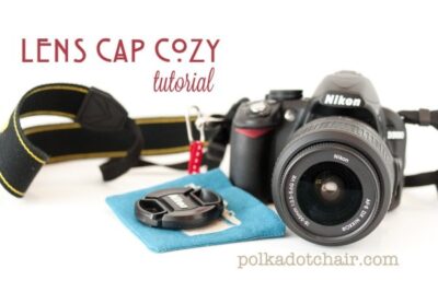 Lens Cap Cozy Sewing Tutorial, attaches to your camera, never lose your lens cap again! 