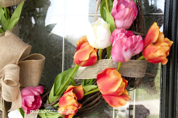 Learn how to make a Tulip Wreath