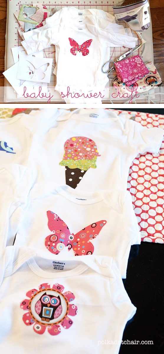 A fun activity for a Baby Shower, Decorate onesies for the new Mom