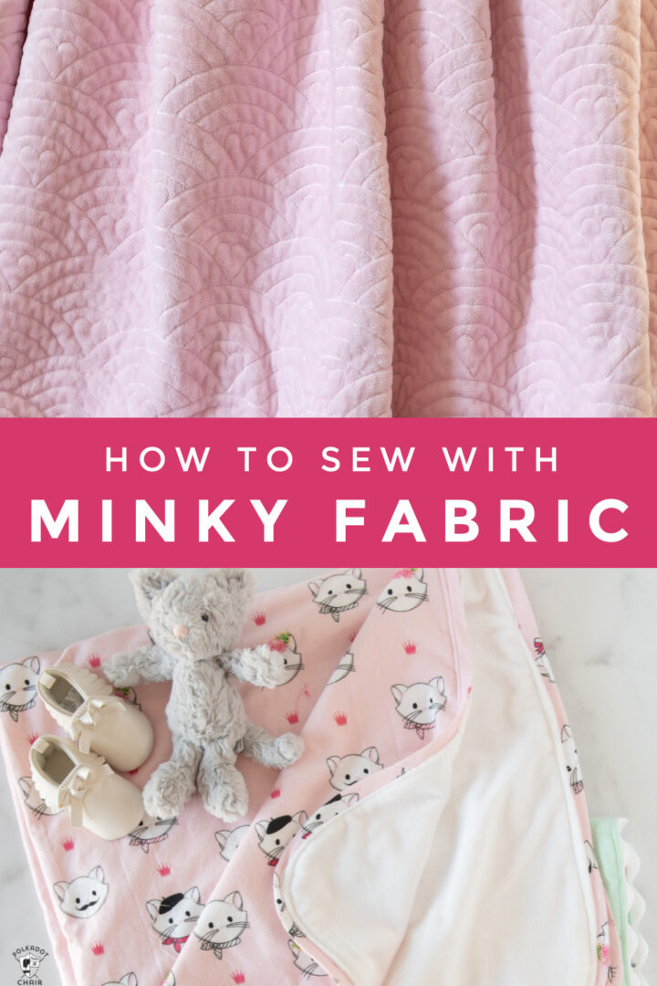 How to Sew with Minky Fabric, Beginner Tips Polka Dot Chair