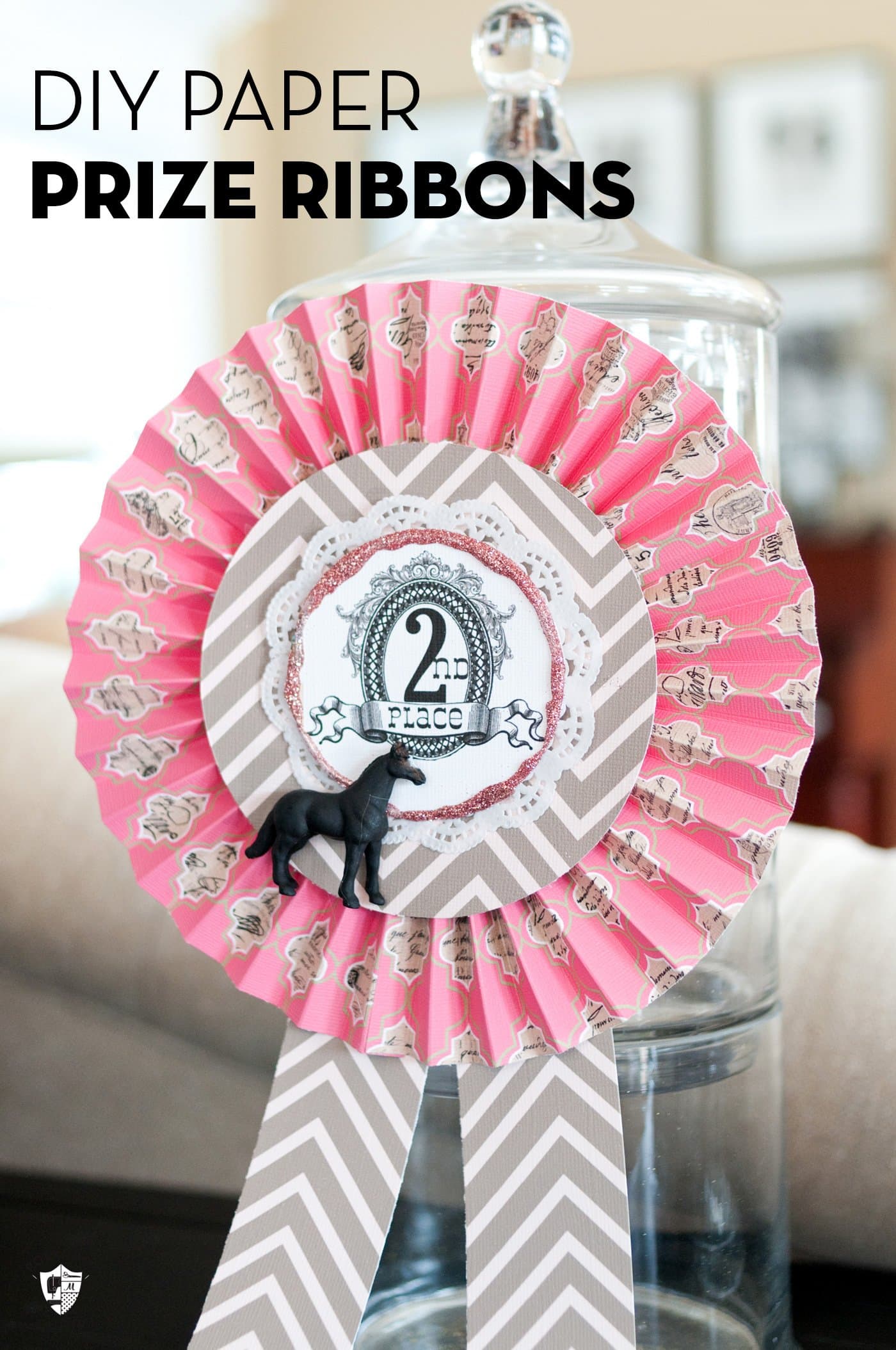 Win, Place, Show Rosette Centerpiece; a Derby Craft Idea