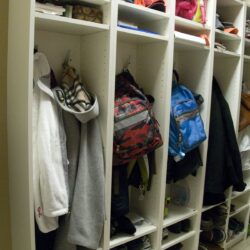 IKEA Hack: Mudroom Lockers from Bookcases.